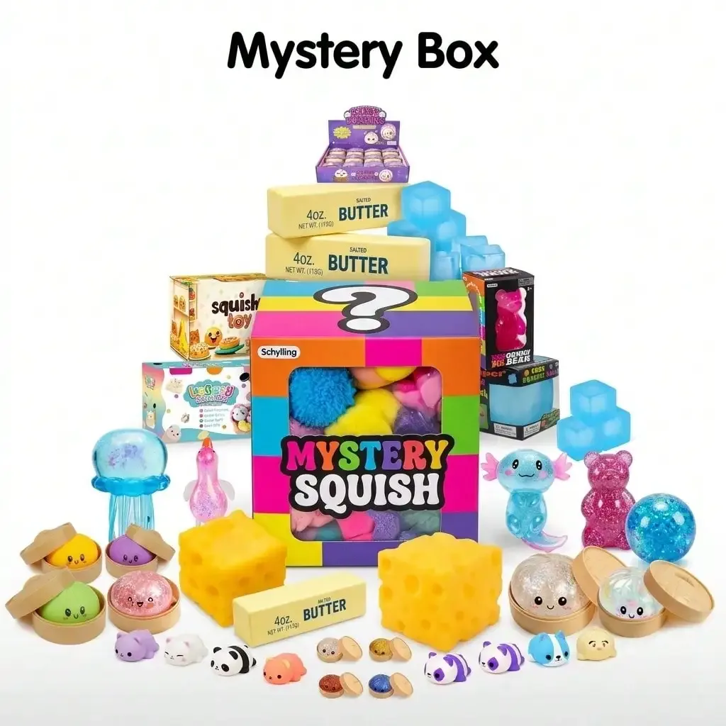 Coffret Squishy — jouets sensoriels assortis