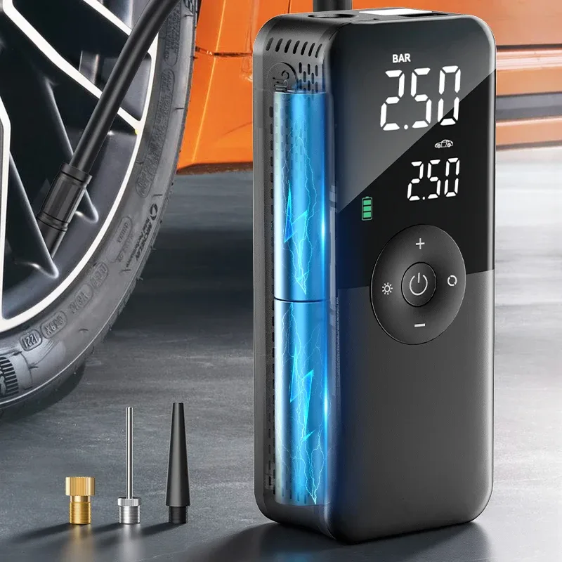 Compresseur d'air portable CARSUN sans fil - auto-moto Maxi Trouvaille