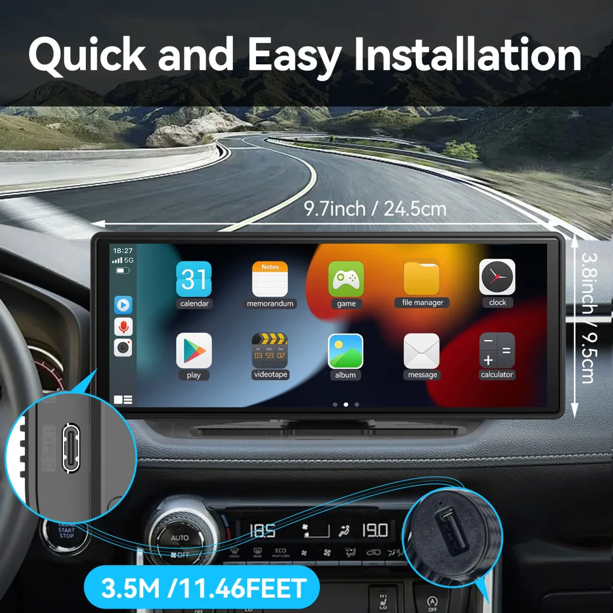 Écran CarPlay sans fil portable - auto-moto Maxi Trouvaille photo 4