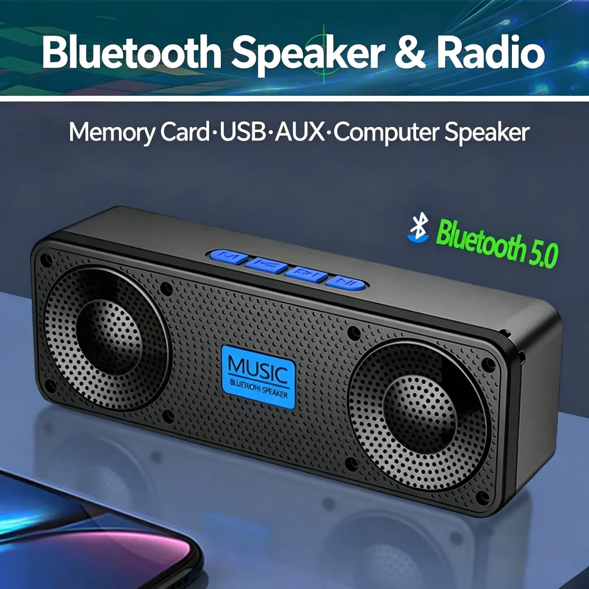 Enceinte Bluetooth étanche radio FM 20h - high-tech Maxi Trouvaille photo 2