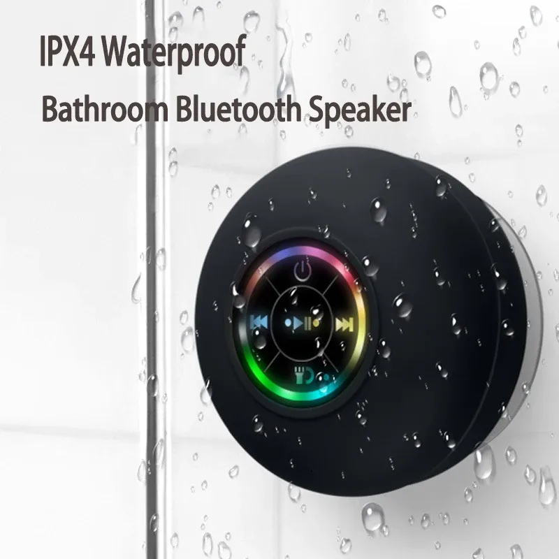 Enceinte Bluetooth étanche avec lumière RGB