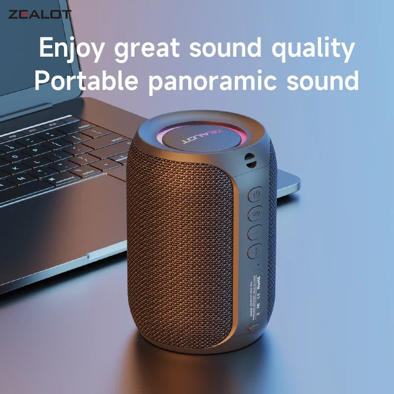Enceinte Bluetooth ZEALOT S32 Pro étanche - accessoires Maxi Trouvaille photo 2
