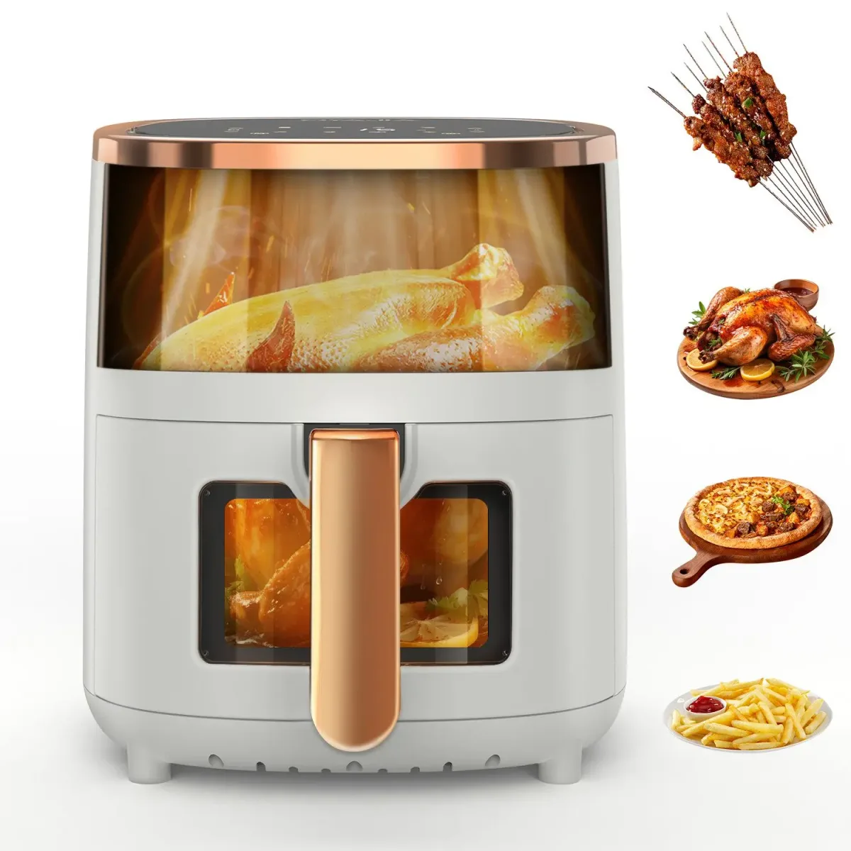 Friteuse à air 6 L avec hublot - cuisine Maxi Trouvaille