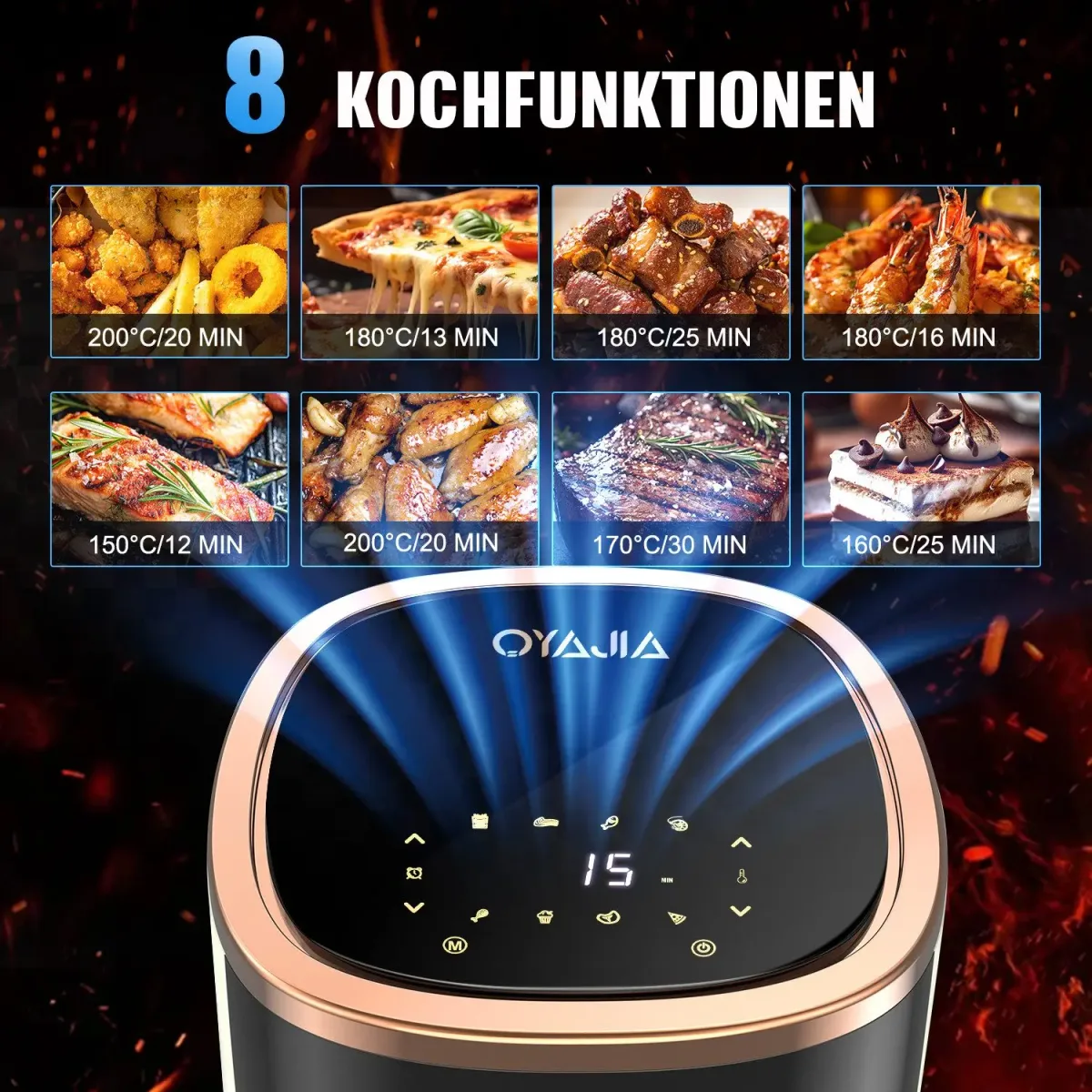 Friteuse à air 6 L avec hublot - cuisine Maxi Trouvaille photo 2