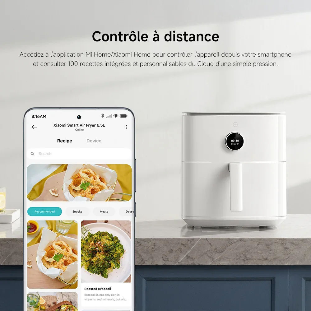 Friteuse à air Xiaomi 6,5 L connectée - cuisine Maxi Trouvaille photo 6