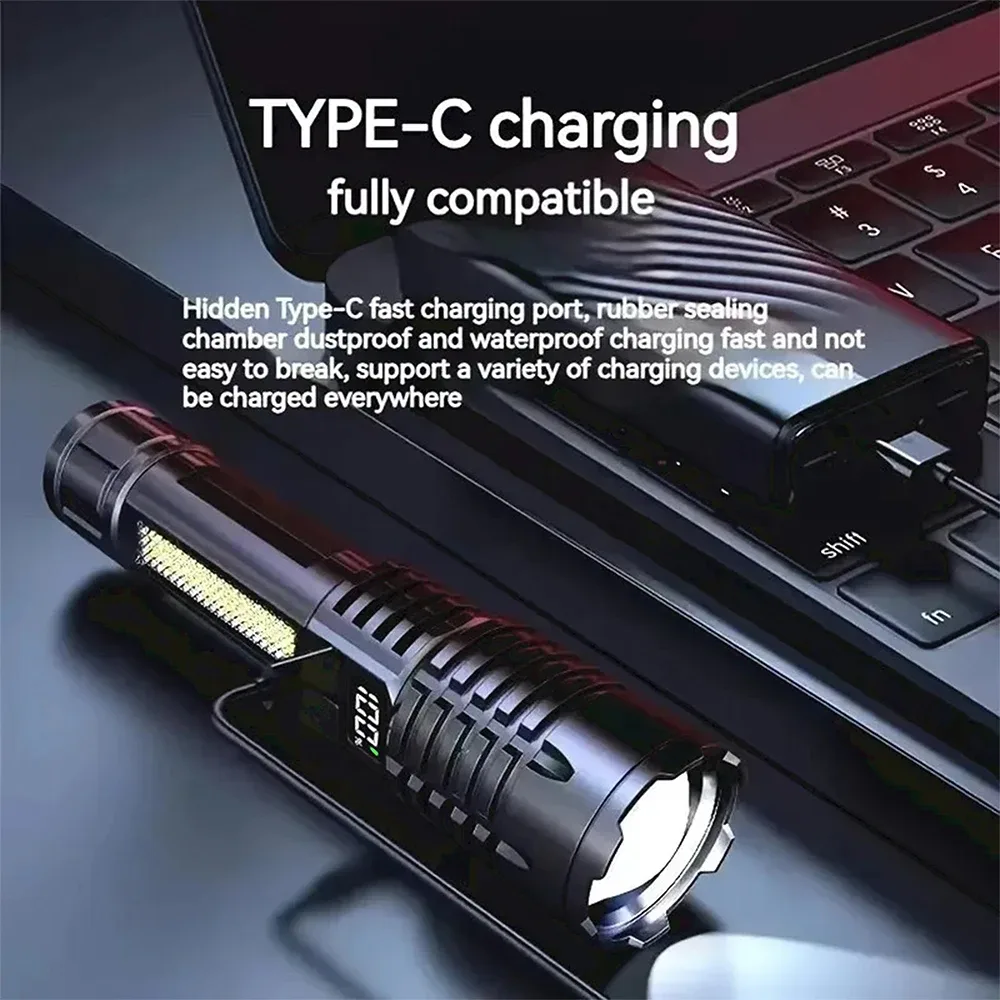 Lampe torche LED COB rechargeable USB-C - outillage Maxi Trouvaille photo 5