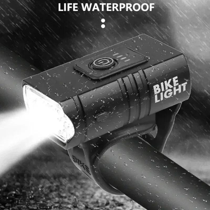 Lampe vélo USB rechargeable affichage batterie - high-tech Maxi Trouvaille