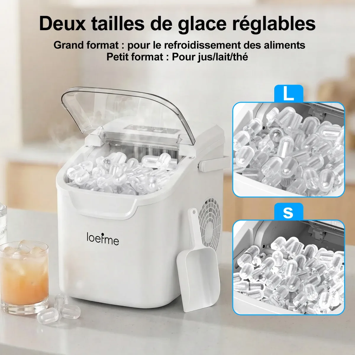 Machine à glaçons portable 12 kg/24h - cuisine Maxi Trouvaille photo 4