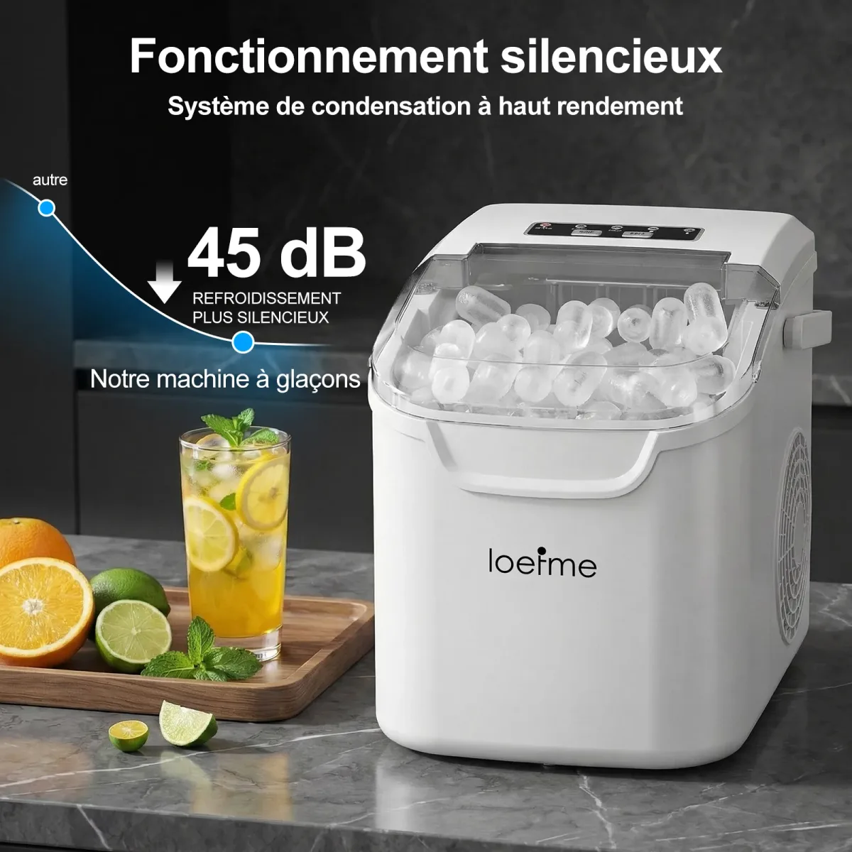 Machine à glaçons portable 12 kg/24h - cuisine Maxi Trouvaille photo 5