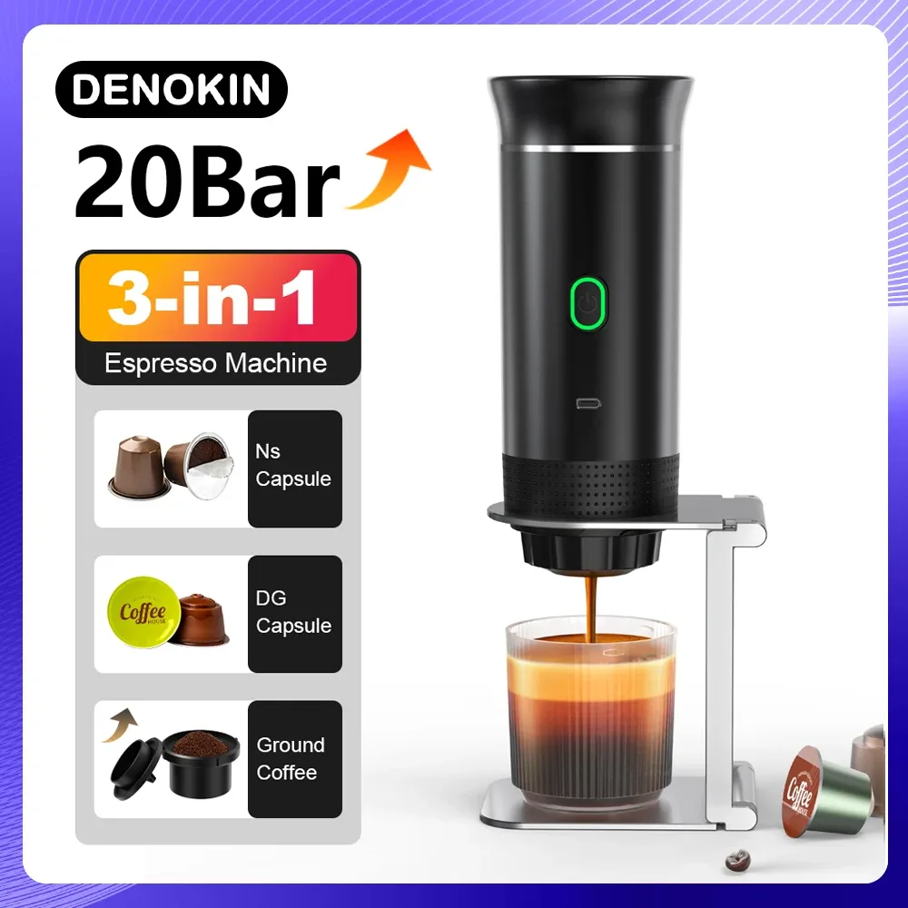 Machine à expresso portable sans fil 3 en 1 - cuisine Maxi Trouvaille