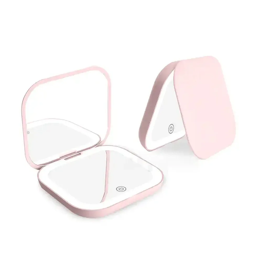 Miroir de maquillage LED pliable de poche - beaute Maxi Trouvaille