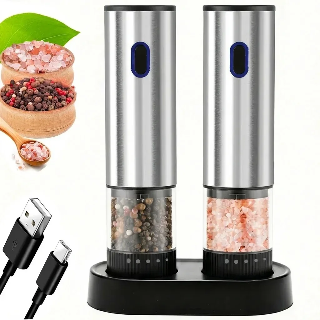 Moulin à sel et poivre électrique rechargeable - cuisine Maxi Trouvaille
