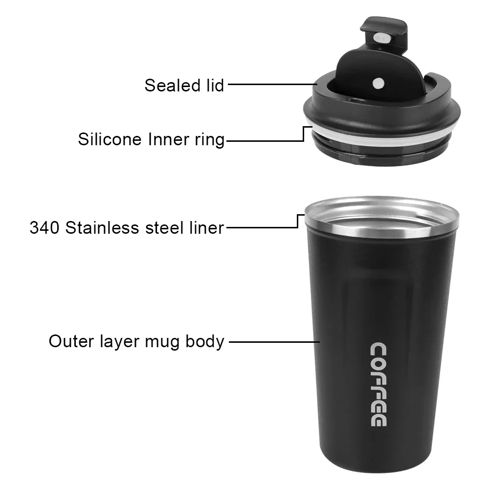 Mug thermos de voyage inox anti-fuite - cuisine Maxi Trouvaille photo 3