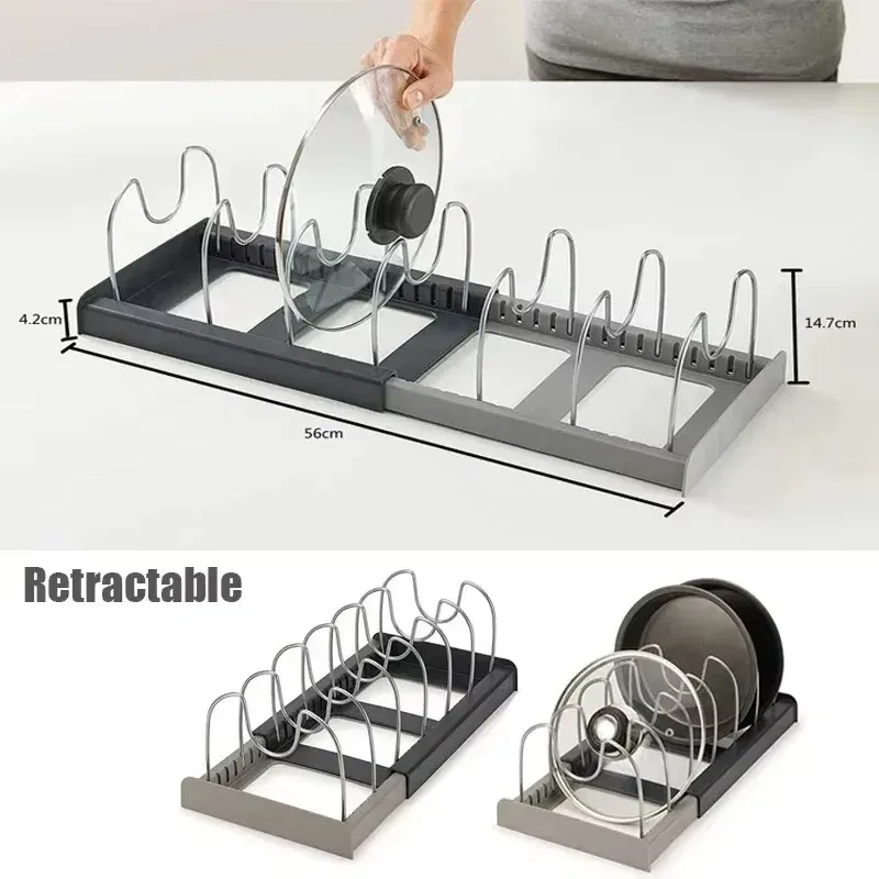 Organisateur de placard extensible en inox - cuisine Maxi Trouvaille photo 2