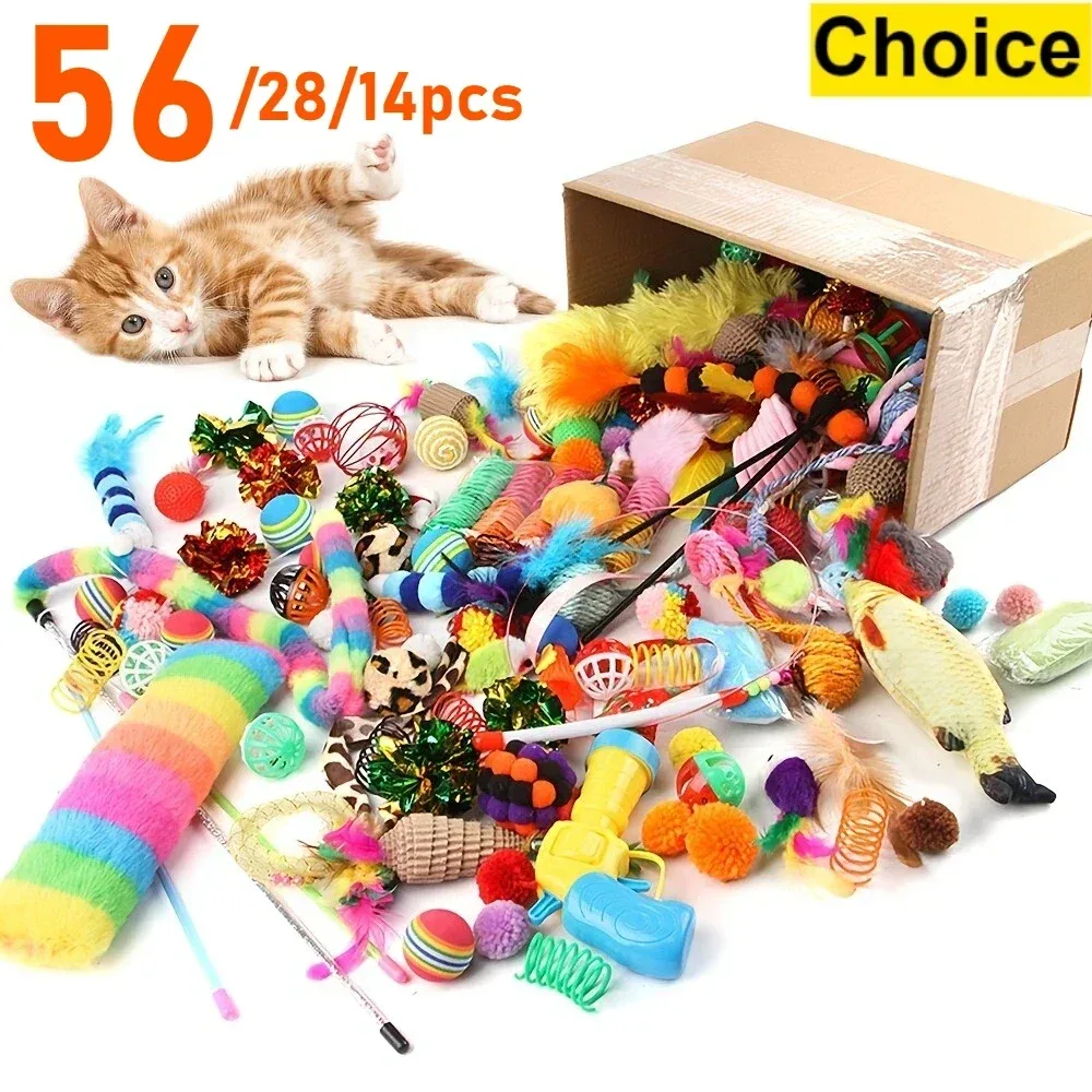 Pack de jouets variés pour chat - animaux Maxi Trouvaille