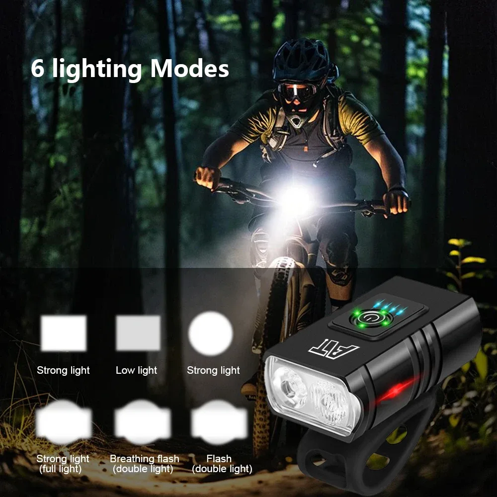 Phare de vélo LED rechargeable USB-C - auto-moto Maxi Trouvaille photo 3