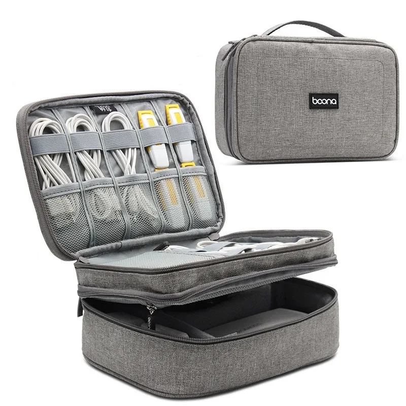 Pochette organisateur câbles double couche voyage - accessoires Maxi Trouvaille