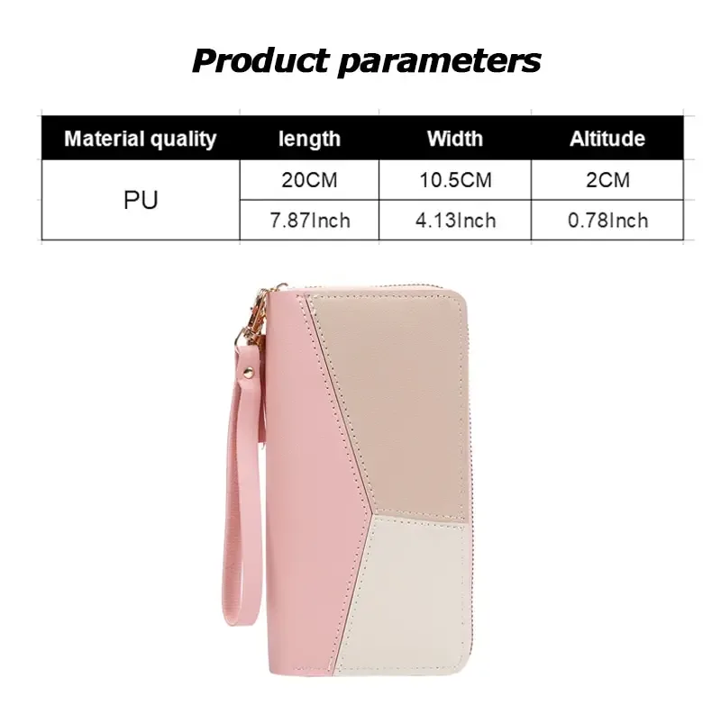 Portefeuille femme long zippé en cuir PU - mode Maxi Trouvaille photo 4