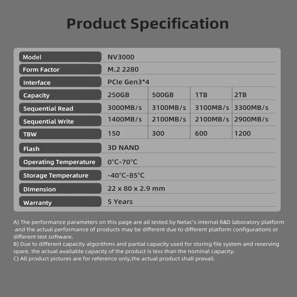 SSD NVMe Netac M.2 2280 - high-tech Maxi Trouvaille photo 6