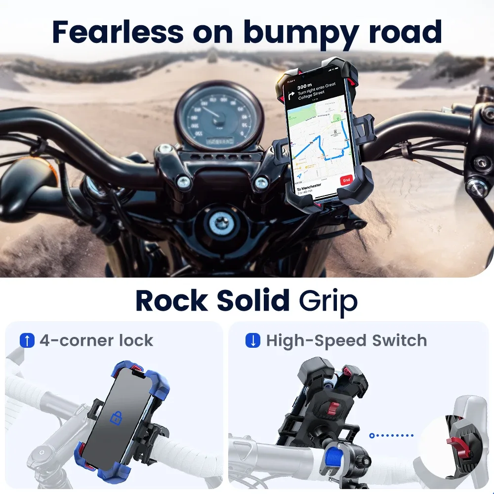 Support téléphone vélo et moto Joyroom 360° - auto-moto Maxi Trouvaille photo 5