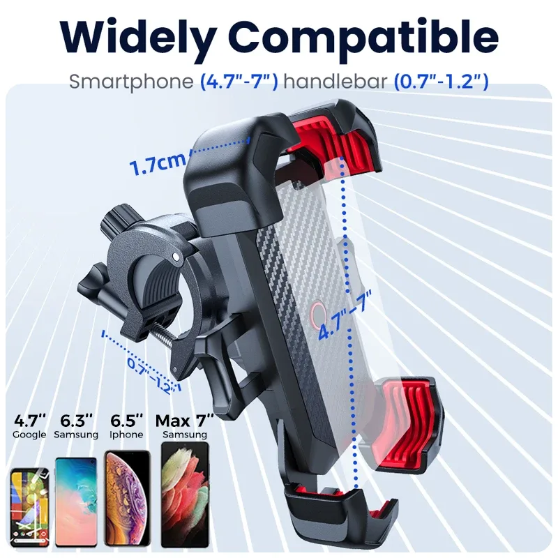 Support téléphone vélo et moto Joyroom 360° - auto-moto Maxi Trouvaille photo 6