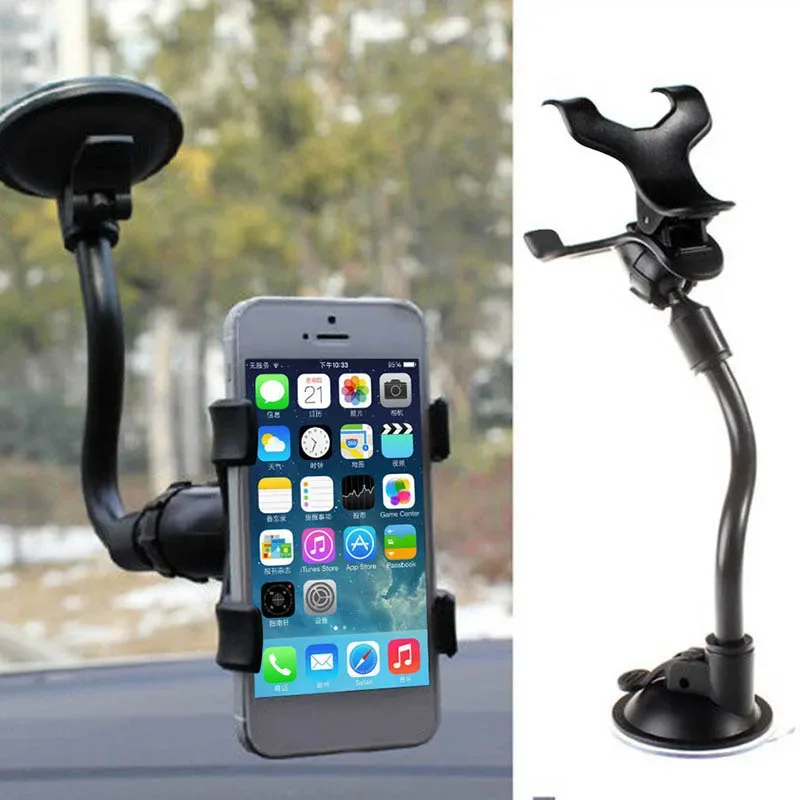 Support téléphone voiture flexible à ventouse 360° - auto-moto Maxi Trouvaille