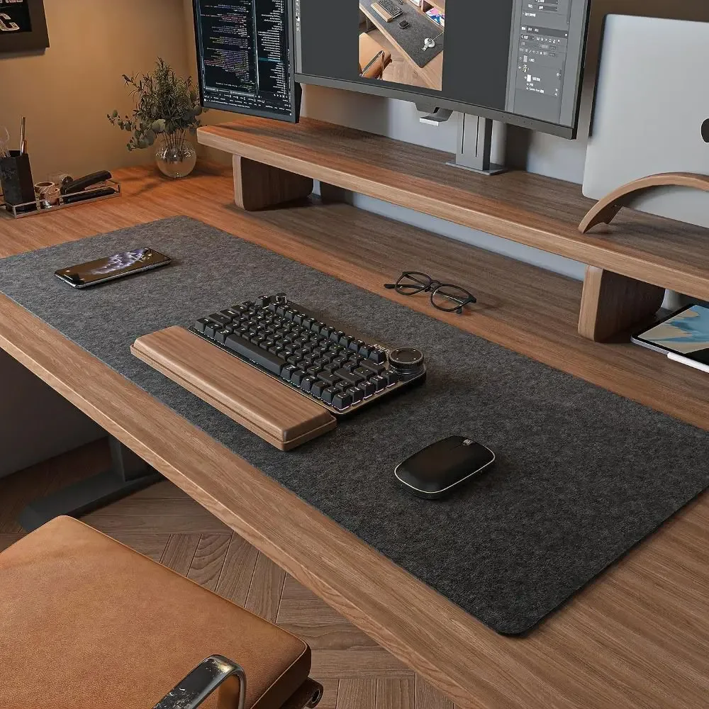 Tapis de bureau et souris en feutre grande taille - boutique Maxi Trouvaille