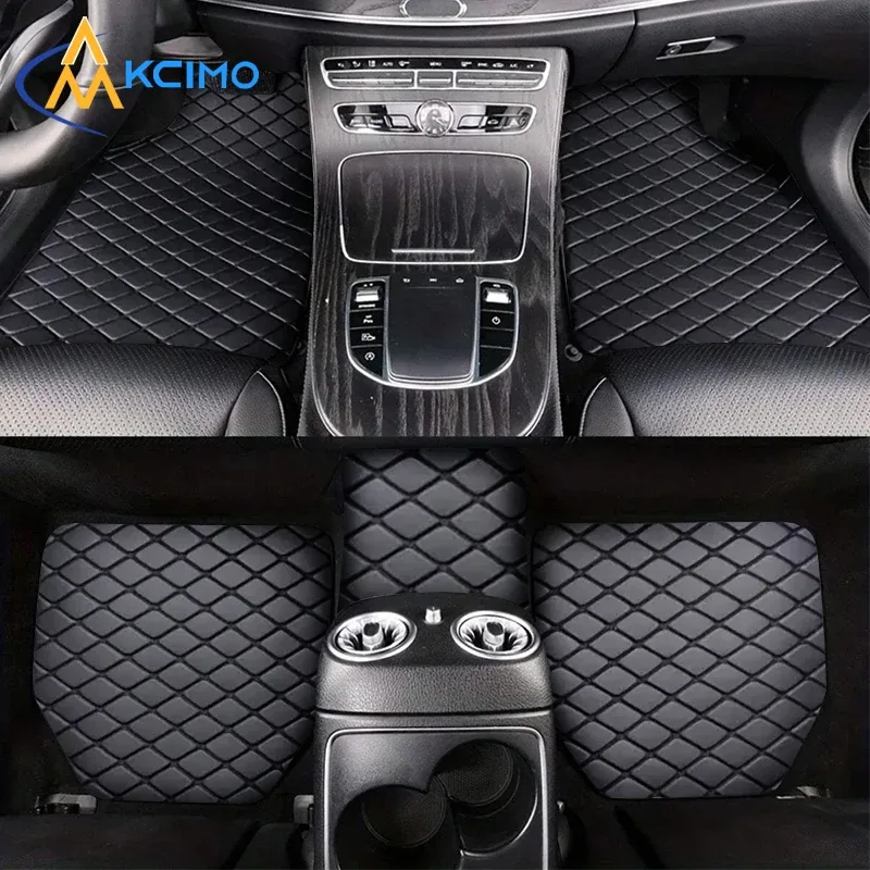 Tapis de sol voiture en cuir PU 5 pièces - auto-moto Maxi Trouvaille