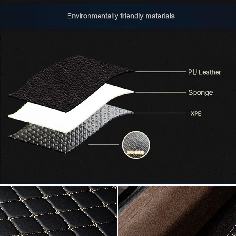 Tapis de sol voiture en cuir PU 5 pièces - auto-moto Maxi Trouvaille photo 4