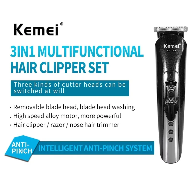 Tondeuse Kemei KM-1506 3 en 1 - beaute Maxi Trouvaille photo 2