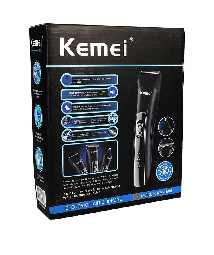 Tondeuse Kemei KM-1506 3 en 1 - beaute Maxi Trouvaille photo 6